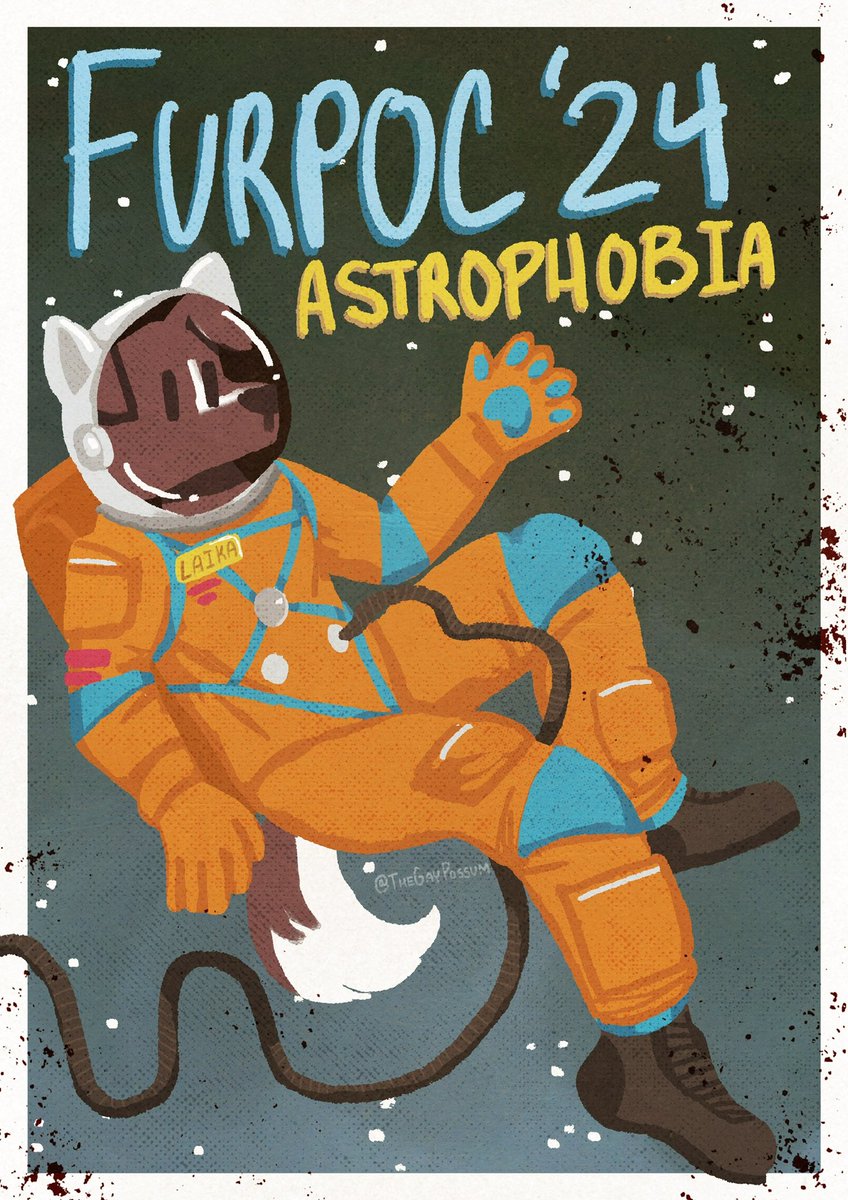 Some experimental art for <a href="/FurpocalypseInc/">Furpocalypse</a> !! Super pumped to be selling this year at the Artist Alley! Home to see yall there!

#furpoc #furpocalypse #furpoc24 #astrophobia