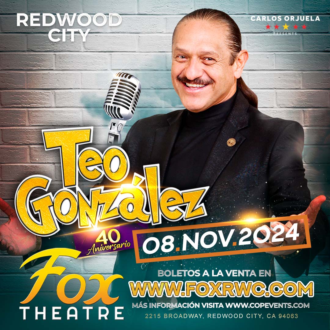 ✨ Prepárate para una noche llena de risas en el Fox Theatre de Redwood City el próximo 08 de noviembre de 2024.

🎟️ Boletos ya a la venta en 👉 foxrwc.com y para más información visita copevents.com. ¡No te quedes fuera de esta experiencia única! 😄🔥