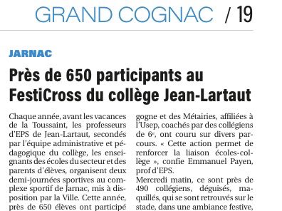 #Festicross Retrouvez l’article complet dans le Charente Libre du jour par Samuel Mechain 👍