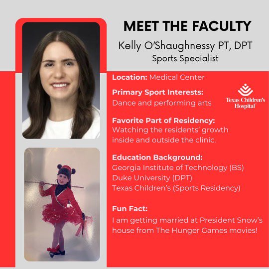 TCH Sports Residency (@tchsportsptres) on Twitter photo Stay tuned for weekly “Meet the Faculty” moments! <a href="/jennlynnmorgan/">Jenn Morgan, PT, DPT, SCS</a> is our West Campus Site Coordintor and <a href="/keloshagdpt/">Kelly O’Shaughnessy, PT, DPT, SCS, CSCS</a> is one of our new faculty members at the Medical Center! Applications are open and close 12/1! Check out our Instagram for more information! Stay tuned for weekly “Meet the Faculty” moments! <a href="/jennlynnmorgan/">Jenn Morgan, PT, DPT, SCS</a> is our West Campus Site Coordintor and <a href="/keloshagdpt/">Kelly O’Shaughnessy, PT, DPT, SCS, CSCS</a> is one of our new faculty members at the Medical Center! Applications are open and close 12/1! Check out our Instagram for more information!
