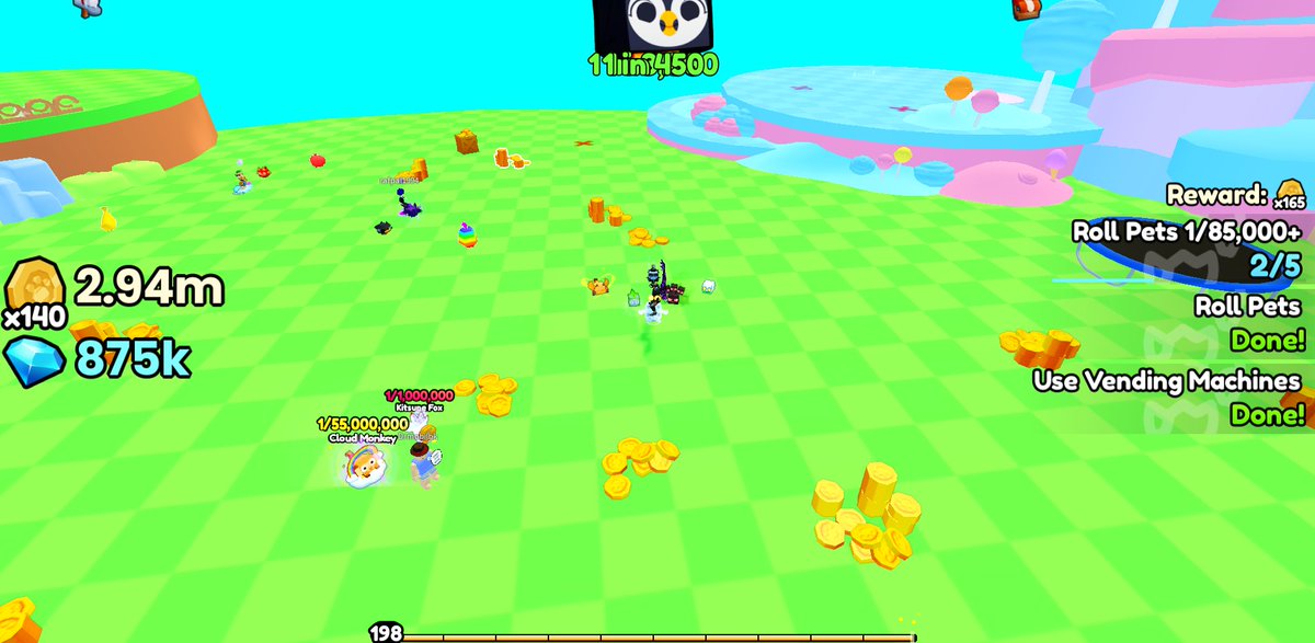 The screen broke.. Pets stuck after roll, lost all menues.. have to refres the game to afk to get back to this.. <a href="/d5vid_/">David</a> <a href="/prest4n/">preston ☁️</a> <a href="/BuildIntoGames/">BIG Games</a>