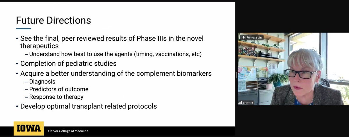 Hopkins Nephrology (@hopkinsneph) on Twitter photo A fantastic and detailed #RenalGrandRounds by Dr. Carla Nester <a href="/uiowa_kidneys/">University of Iowa Nephrology</a> on pathogenesis, diagnosis, and management of patients with C3 glomerulopathy! #kidneydisease <a href="/GlomCon/">GlomCon</a> <a href="/ASNKidney/">American Society of Nephrology</a> <a href="/JohnsHopkinsDOM/">Johns Hopkins Department of Medicine</a> A fantastic and detailed #RenalGrandRounds by Dr. Carla Nester <a href="/uiowa_kidneys/">University of Iowa Nephrology</a> on pathogenesis, diagnosis, and management of patients with C3 glomerulopathy! #kidneydisease <a href="/GlomCon/">GlomCon</a> <a href="/ASNKidney/">American Society of Nephrology</a> <a href="/JohnsHopkinsDOM/">Johns Hopkins Department of Medicine</a>