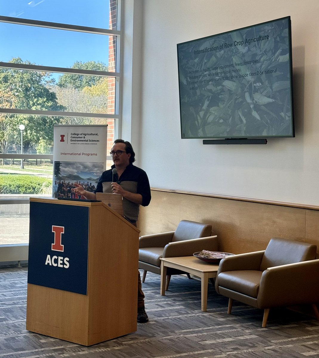 Thank you to Jonathan Hettinger from <a href="/PrairieRivers/">Prairie Rivers Network</a>  for closing out the presentation portion of our symposium program with a talk on “considering policy options for system wide issues - a case study in pesticide drift” and fielding lots of questions!