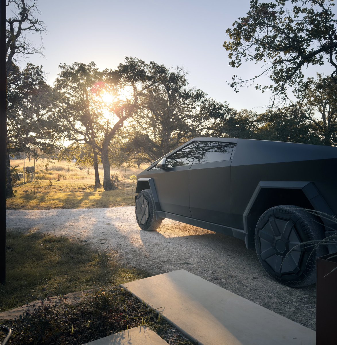 Weekend adventure ready 😎  #cybertruck