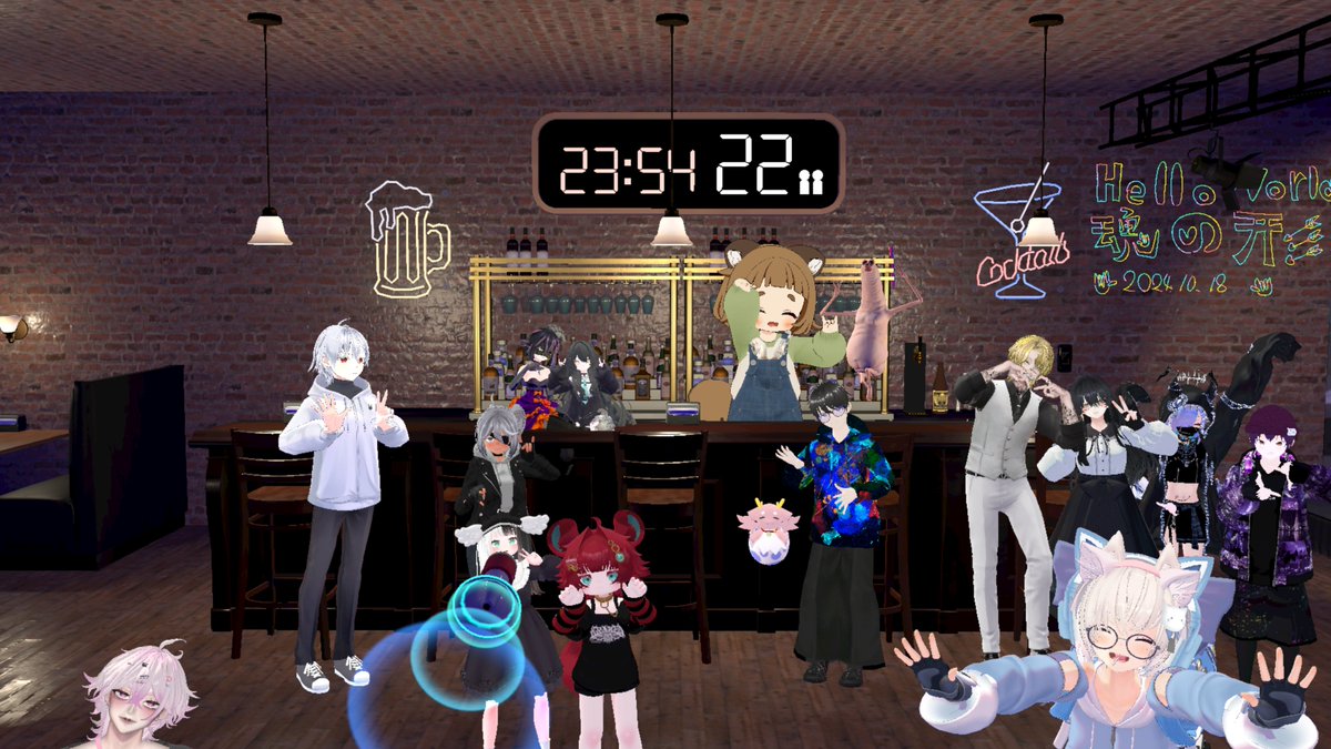 haSbiroco610's tweet photo. 今週のハロワ
PCVRで参加しました。
カメラムズカシイ(ΘωΘ):
#HelloWorld_VRC
#ハロカフェバー https://t.co/cbekW3LA2h