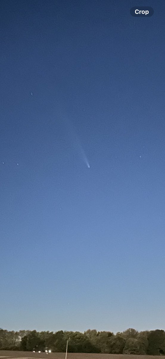 Yesterday evenings’ clear skies made for nice comet viewing in EN50.