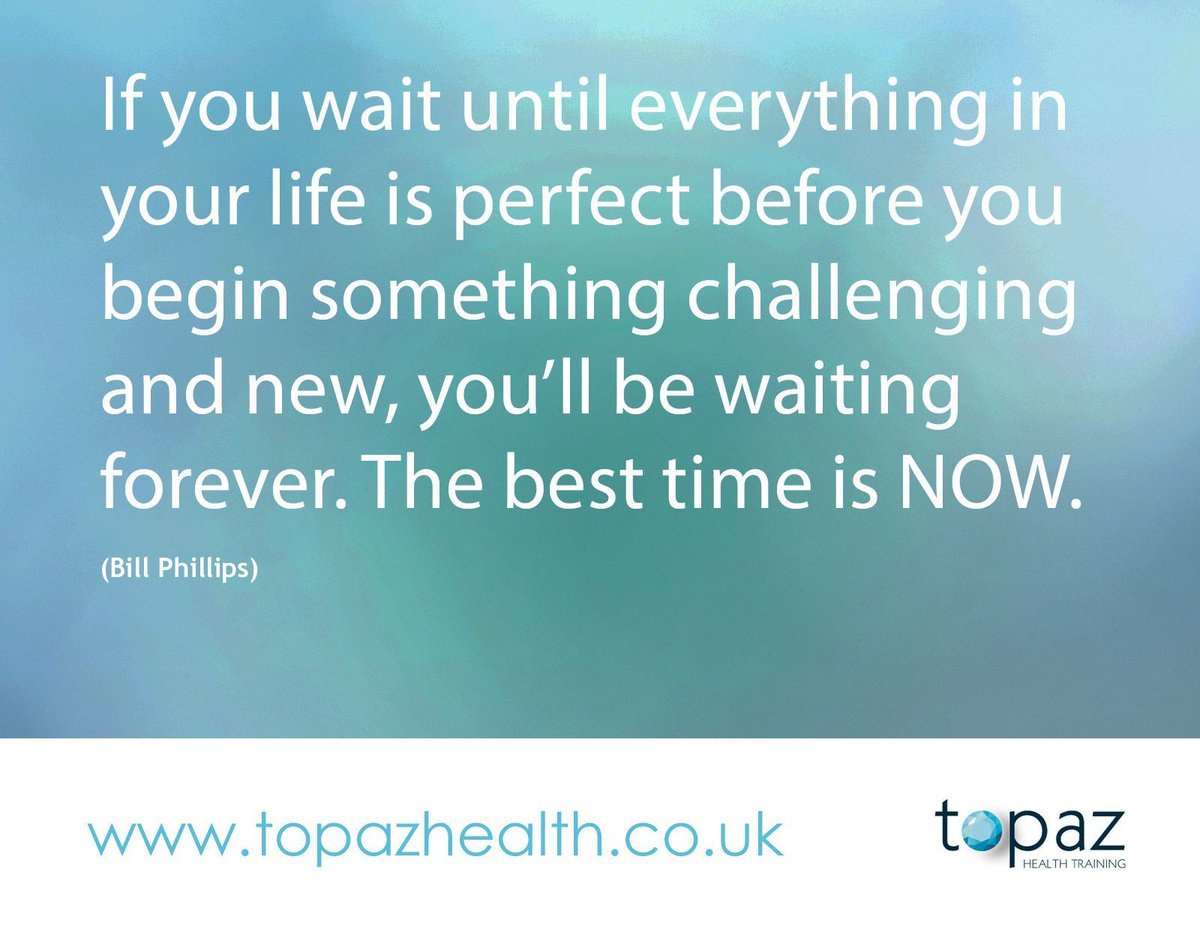 "If you wait until everything in your life is perfect before you begin something challenging and new, you’ll be waiting forever. The best time is NOW." (Bill Phillips) 

#firststep #startsmall #stepbystep #growth #progress #milestonemoments #pathtosuccess