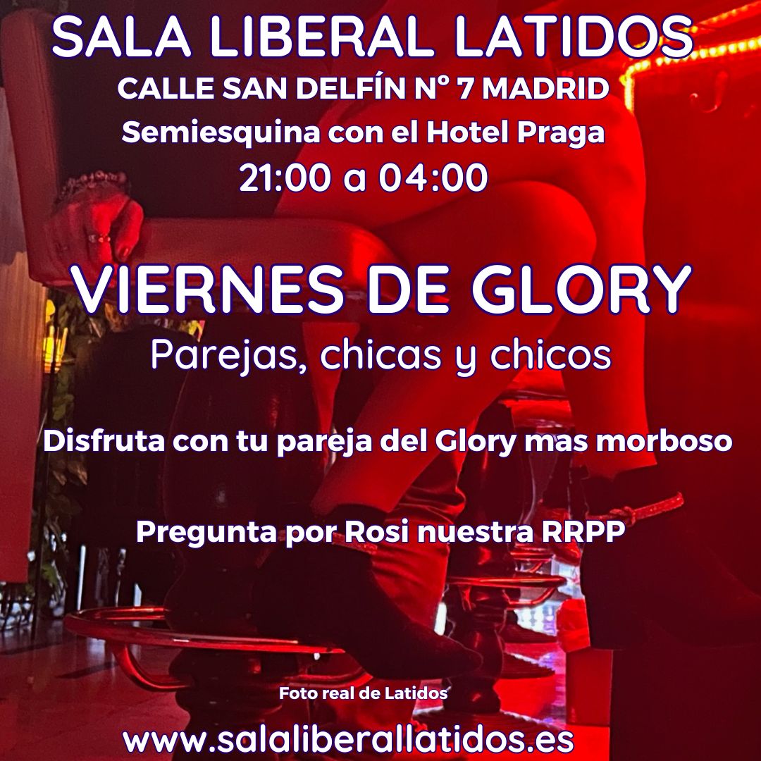 Esta noche es viernes y el cuerpo lo sabe. Así que solo hay que venir a Latidos y disfrutar de los juegos picantes y morbosos que nos propone Rosi, nuestra guapa RRPP. Ahí lo dejo.