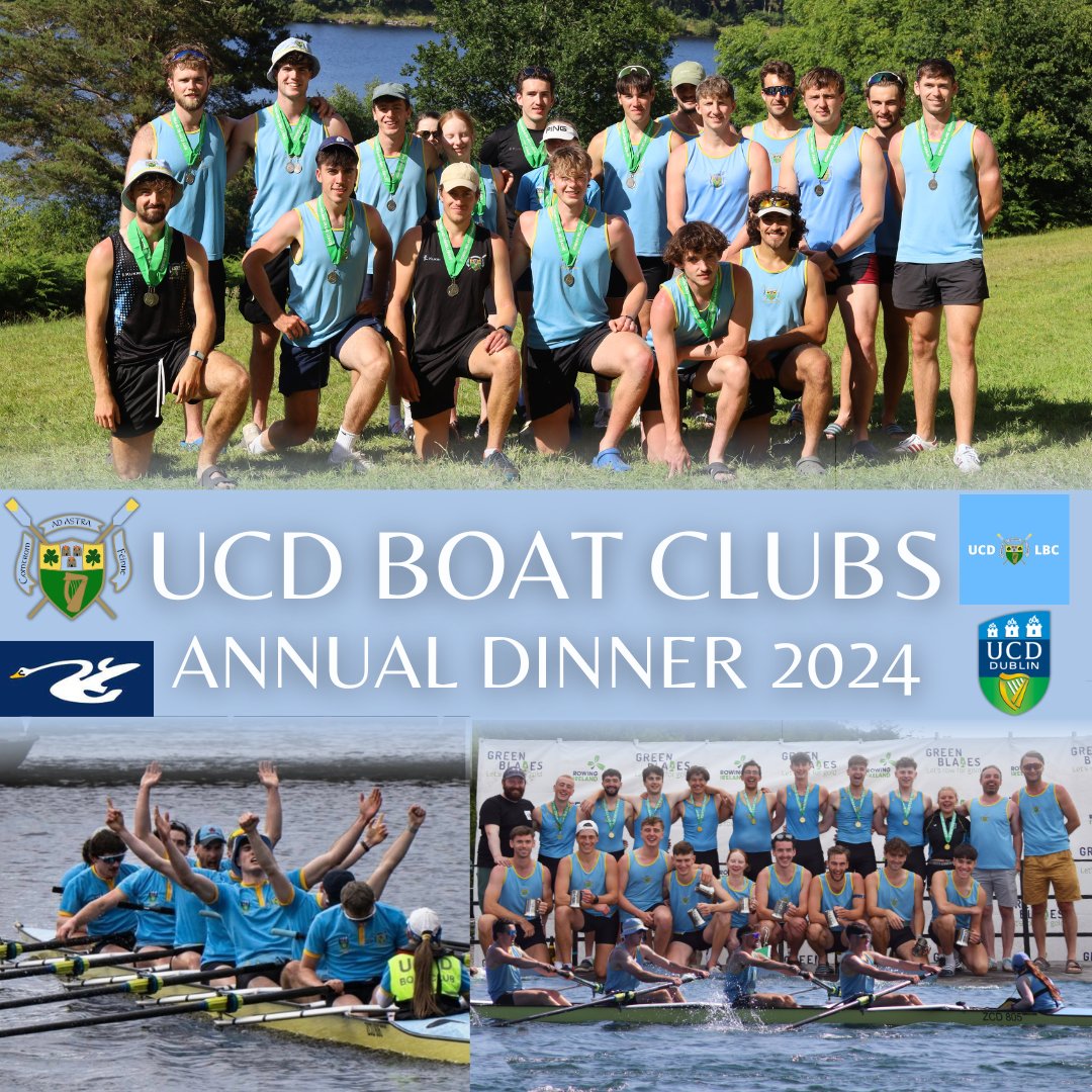 UCDBC's tweet image. Only 3 weeks until Boat Ball 2024!!

The night of November 8 will be an opportunity to celebrate the Mens and Ladies Boat Clubs&apos; achievements during the 2023/2024 season.

Tickets may be purchased at eventbrite.ie/e/ucd-boat-clu…

#adastra #honcollege