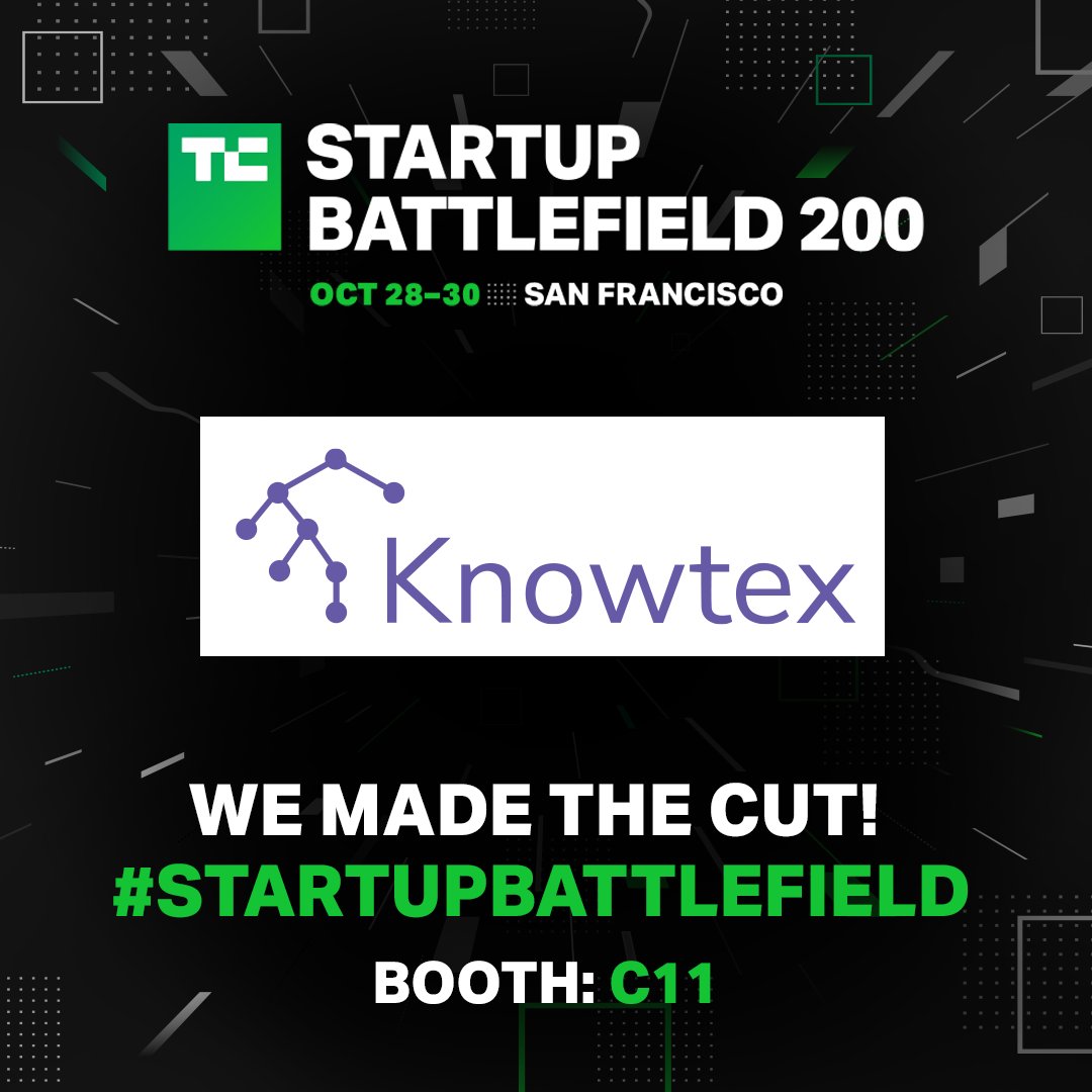 Knowtex is one of 200 #startups selected to pitch at #TechCrunchDisrupt2024! Stop by booth C11 from Oct. 28-30. 

Knowtex empowers clinicians with #voice #AI workflows includes automated notes and coding, is customizable by clinician, and integrates deeply with health records.
