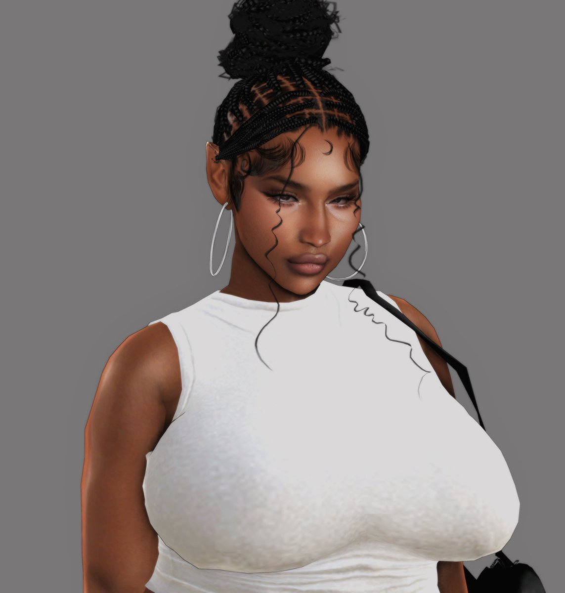 peachbearie's tweet photo. gave her a makeover bc there were things about her face that I didn’t like and she has like. an actual purpose now so she’s gotta look good (i named her maia! idr who suggested it but thank u) https://t.co/Dg2NuOmK9N