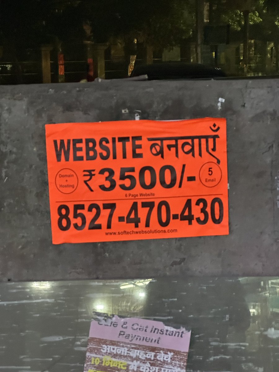 hdsatija's tweet photo. Saw this in delhi. my first reaction was, “main kya kru fir job chod du” https://t.co/CycXL6nOIc