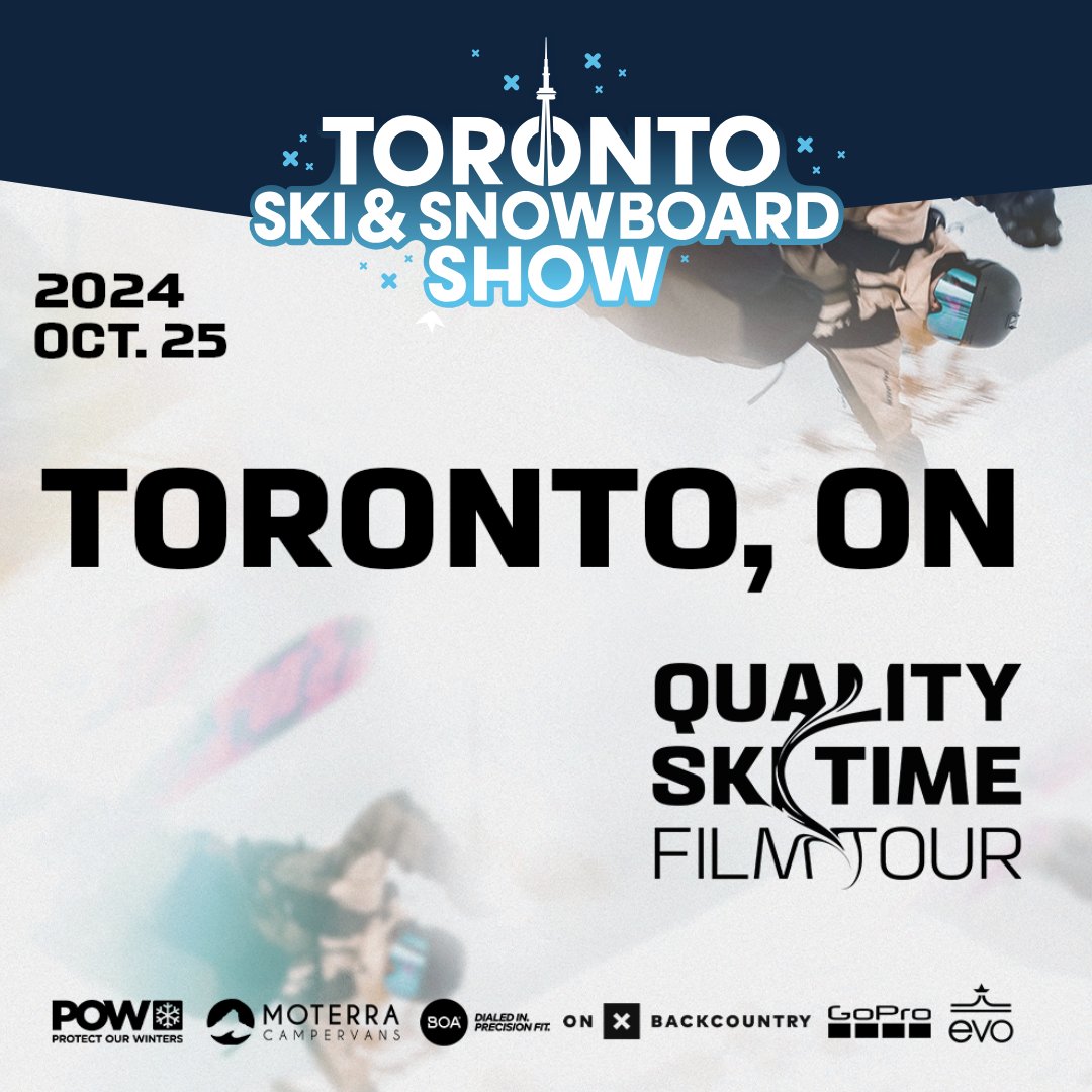 The Salomon Quality Ski Tour is coming to the Toronto Ski Show, and tickets are on sale now! Get ready for an unforgettable movie night. Grab your tickets! torontoskishow.ca/movie-night/
#MovieNight #SalomonSkiTour #TorontoSkiShow #SkiON #RideON