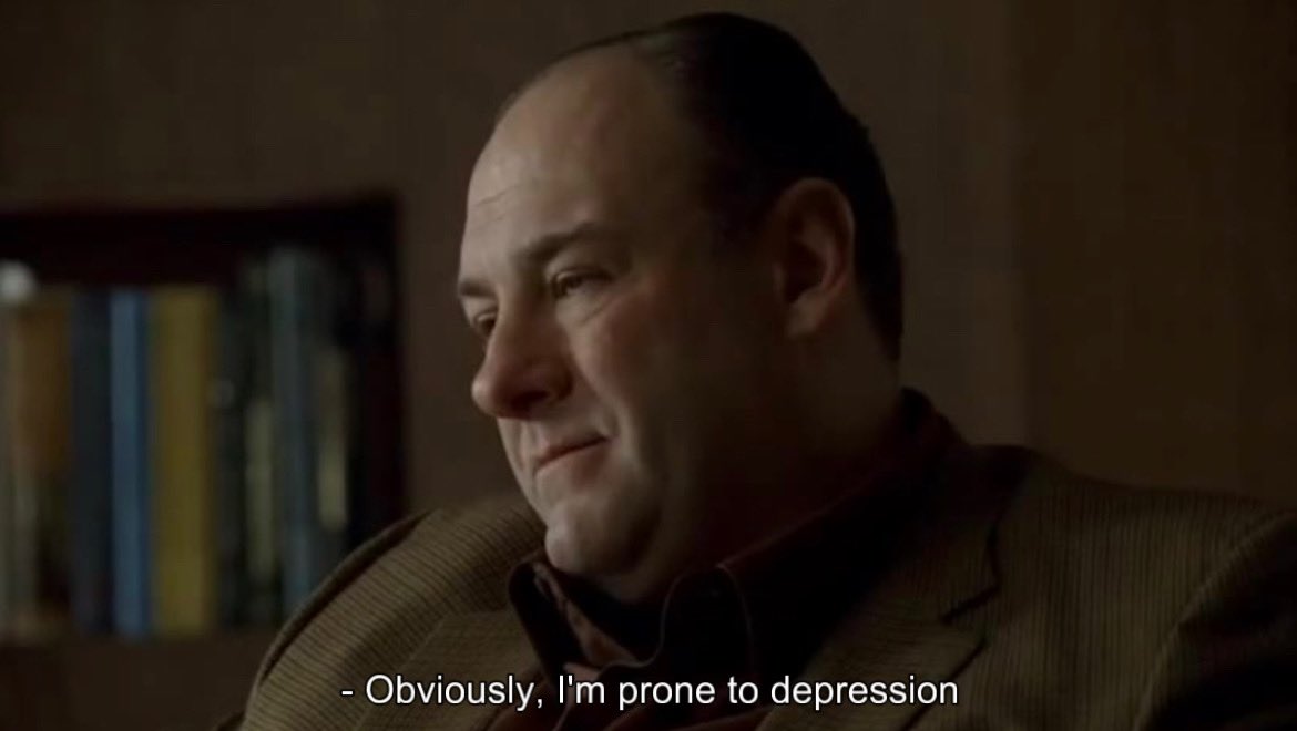 SopranosWorld's tweet photo. Seeing it’s getting dark outside too early for my liking again https://t.co/SV7HqmColH