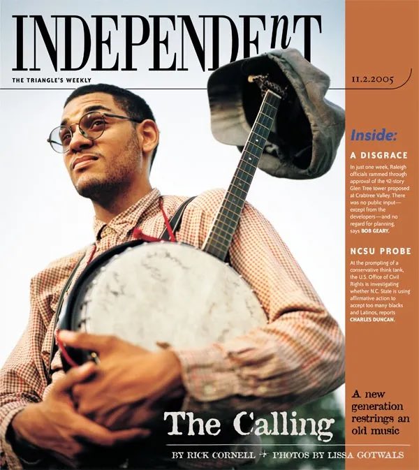 Thank you to all the Carolina Chocolate Drops fans who reached out about the reunion celebration! I want to let everyone know that I appreciate all of the comments!  More details soon but for now I wanted to share this photo from the group’s first feature in the <a href="/indyweek/">INDY Week</a> in 2005