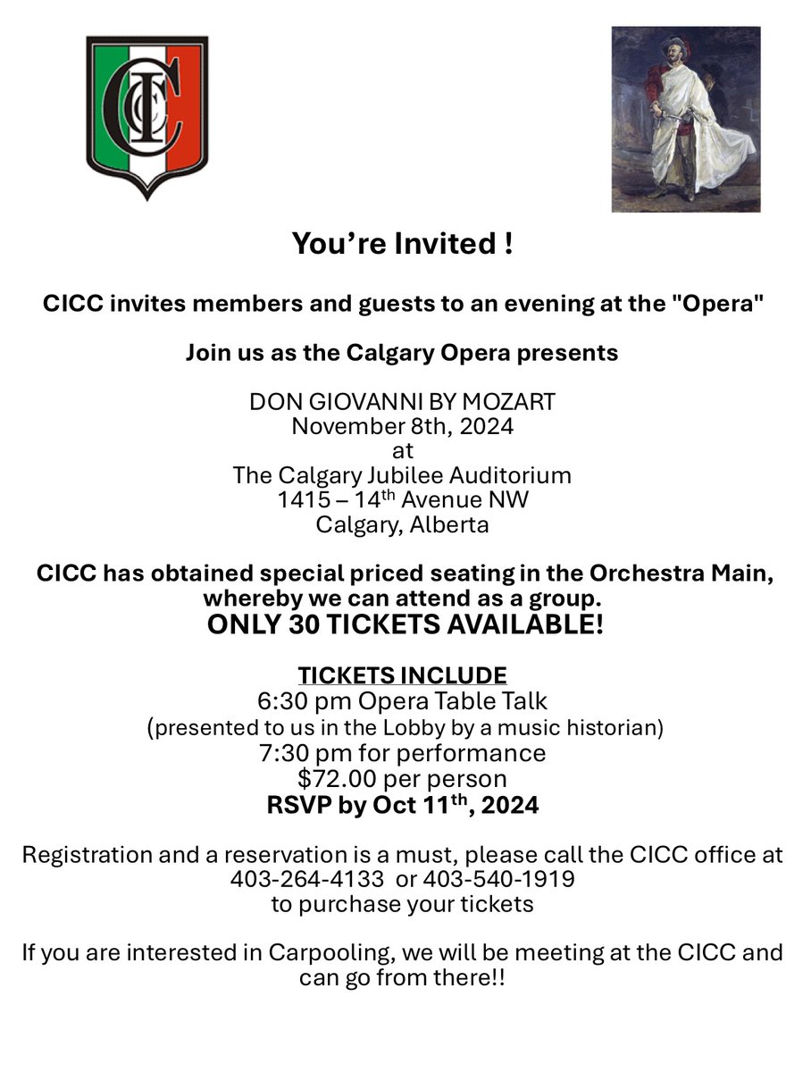 The Calgary Italian Cultural Centre tweet media