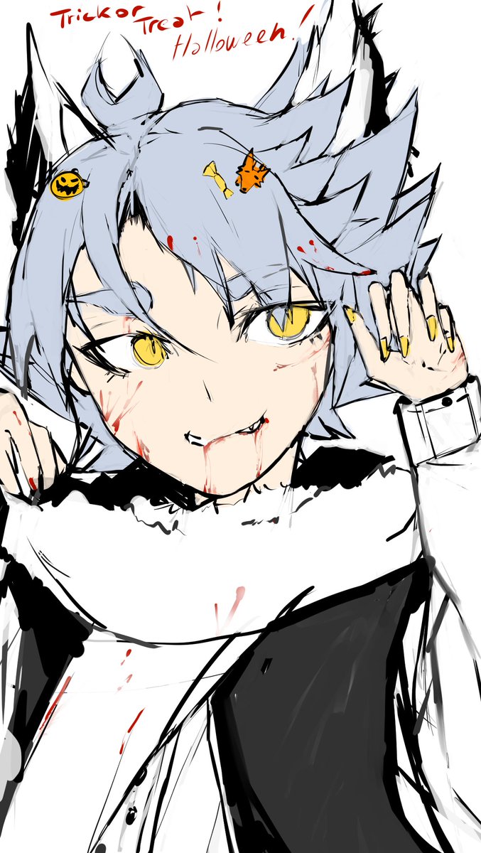 Ray_Draw12's tweet image. Testing out a new tablet while doing a drawing for Halloween! 🎃 

#fanart #InazumaEleven
 #イナズマイレブン