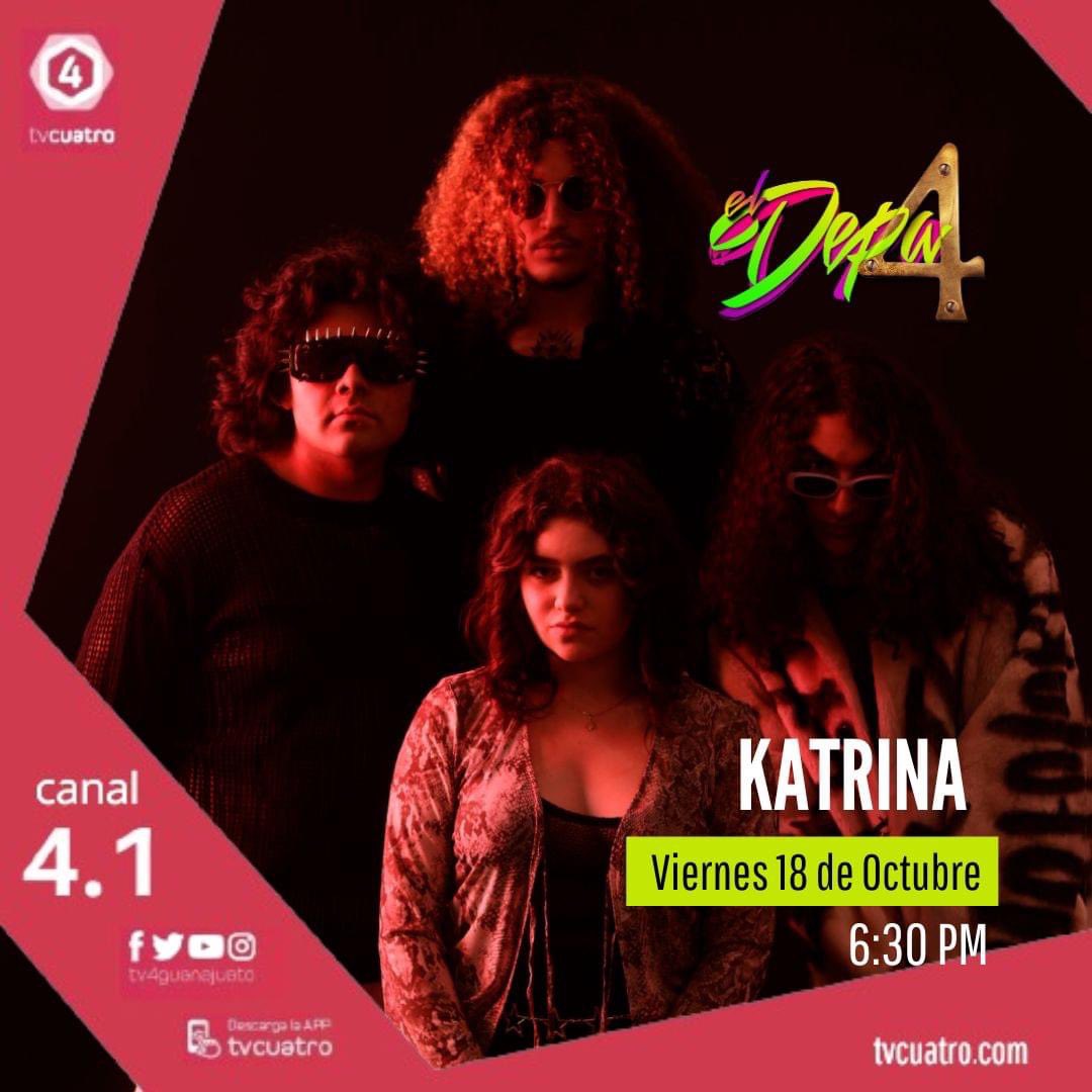 No se pierdan hoy 18 de Octubre a las 6:30 pm la entrevista que tendremos con Katrina, banda originaria de León Guanajuato con quienes hablaremos sobre su más reciente material.

Nos vemos a las 6:30 pm por nuestras plataformas.