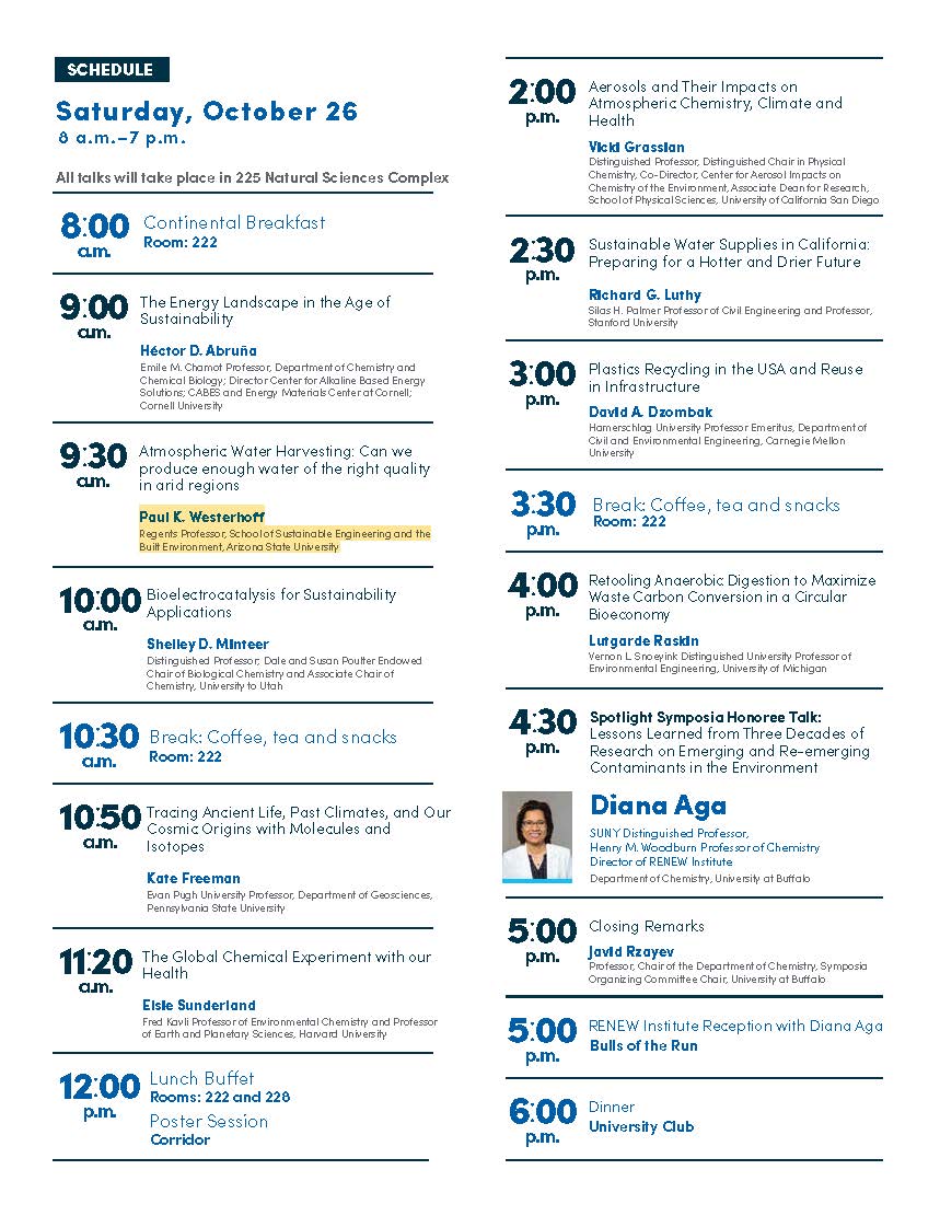 🎤 [Oct 26 -10:30 AM CST] ] Dr. <a href="/paulwesterhoff/">paul westerhoff</a>  (<a href="/ASU/">Arizona State University</a> ) speaks at the University at Buffalo's "Convergence of Science for One Planet, One Health" SYMPOSIUM. REGISTER: buff.ly/3BPhvPf
