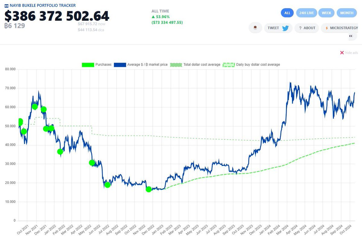 Crypto_X_Pert's tweet image. El salvador Is now in $73 million in profit on their #bitcoin Investments! A sign for other country's? 

#ElSalvadorBitcoinBoom #CryptoSuccessStory #BitcoinInvestments #FinancialGrowth #CryptocurrencyProfit #ElSalvadorEconomy #BitcoinForTheWin #GlobalCryptoTrend