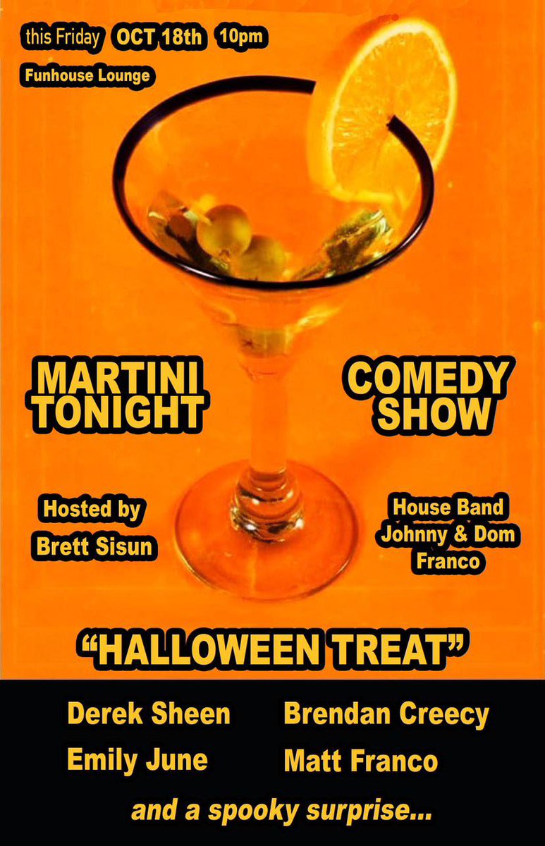 Portland! You have two chances to see me doing Stand-up tonight!   Check out The F Show at Church Bar at 6:30 PM and Martini Tonight at Funhouse at 10 PM.