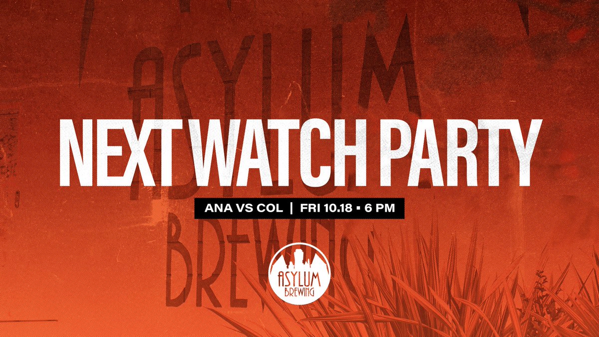 👀 Watch Party Tonight 👀

Join us at <a href="/asylumbrewing/">Asylum Brewing</a> as we take on the Avs! 

#FlyTogether