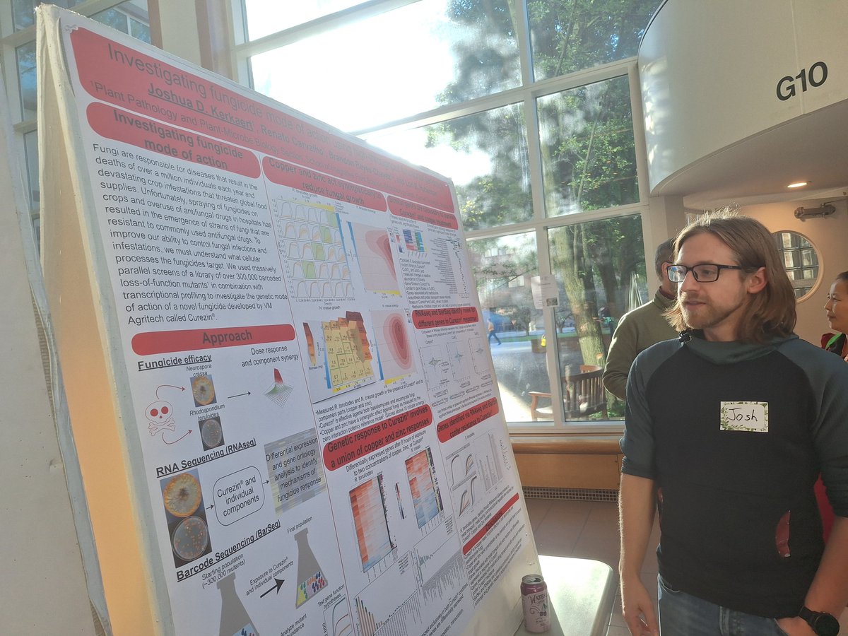 isakoditomassi's tweet photo. Had a great time presenting last week at #CornellSIPS Decennial Symposium, and was glad to see #CornellPPPMB out in full force. Some of the lab made it out, too!

Also lucky to check out the functional genomics work of @moldymicrobe and the rad entomopathogen work of @alexlando_ https://t.co/YlXqJ4gjBr