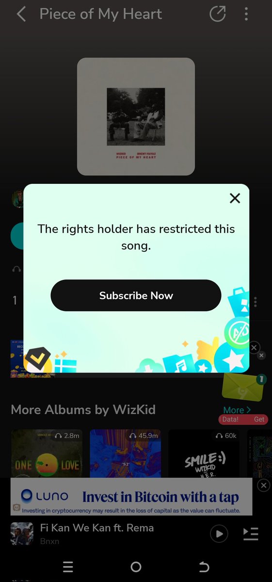 This song has just 22k plays on Boomplay since morning because Wizkid decided to make it available only to premium users. Make una tell baba say this will limit him plays stats o. Country hard, no be everybody get money for premium now.