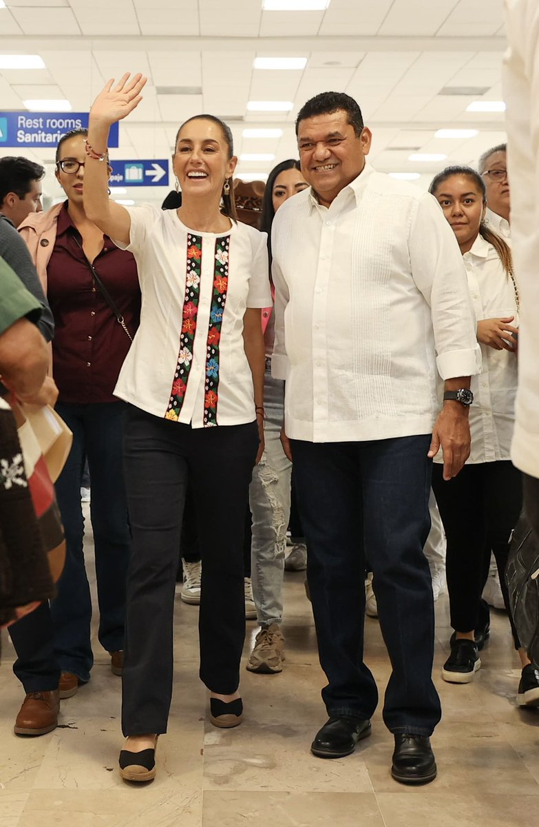 ¡Bienvenida a Tabasco, Presidenta! La recibimos con alegría en nuestra tierra y nuestra agua.