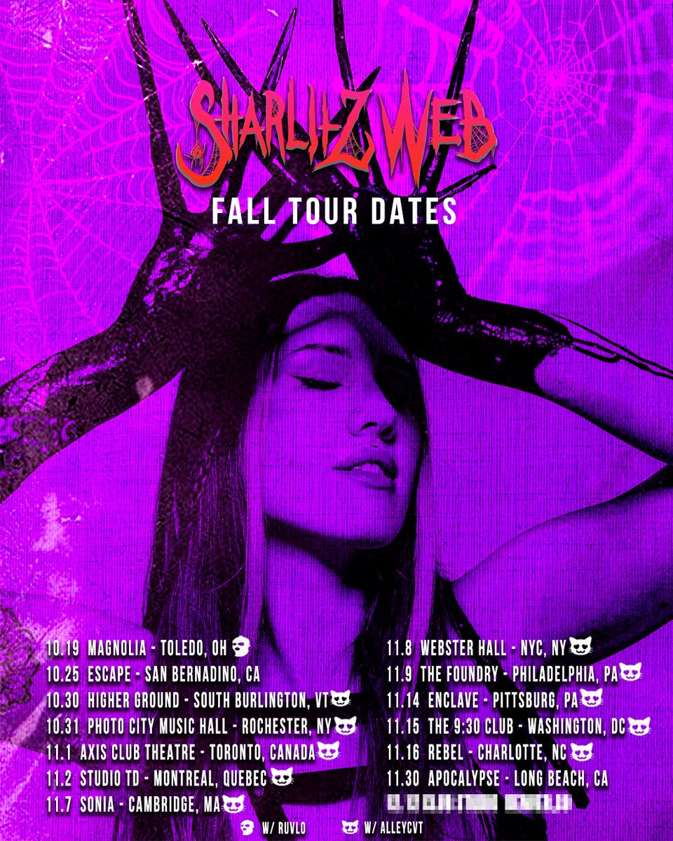 Spooky szn show dates coming in hot👻 So excited for these new adventures✨😈