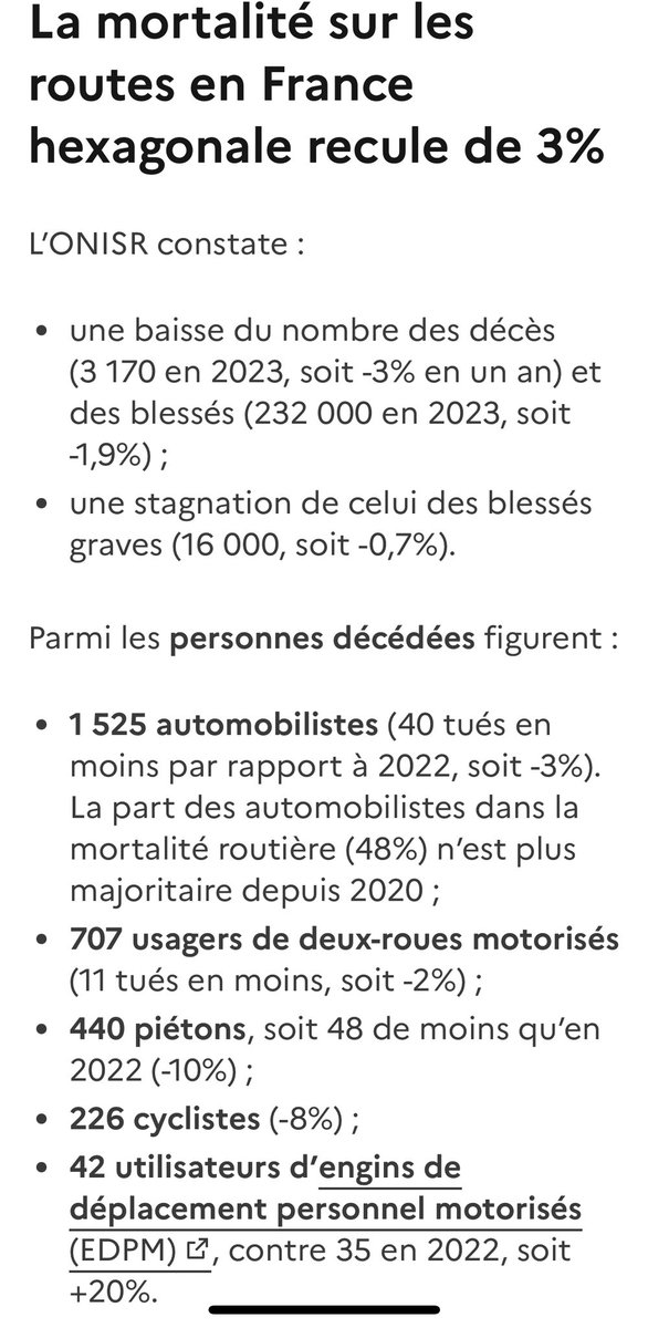 OCitoyen's tweet photo. @KendrickLacogne @Velotaffeuse Et rappelle-moi combien de cyclistes ont tué des automobilistes l’an dernier ? Et de piétons ? https://t.co/f2rF30vC5h