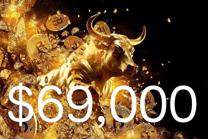 coinspace_'s tweet photo. 【超速報】#Bitcoin、6万9000ドルにタッチ🚀🔥 https://t.co/WYvlTT35Dc