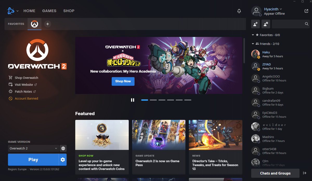 this shit is becoming boring now, <a href="/PlayOverwatch/">Overwatch</a>'s ban system is so dumb, you'll get banned if <a href="/fpsKabe/">VT Kabe</a>   people just spam report you whether you're actually cheating or not, this is my second account getting banned in less than 2 weeks. <a href="/BlizzardME/">Blizzard الشرق الأوسط</a> <a href="/Blizzard_Ent/">Blizzard Entertainment</a> fix ur game