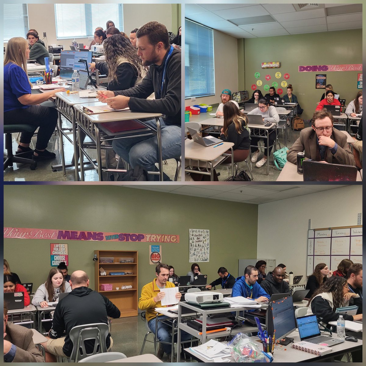 SSislerFCPSmath's tweet image. Love that our #fcpssecmath early career teachers are collaborating this afternoon. The energy is palpable and the conversations are inspiring!