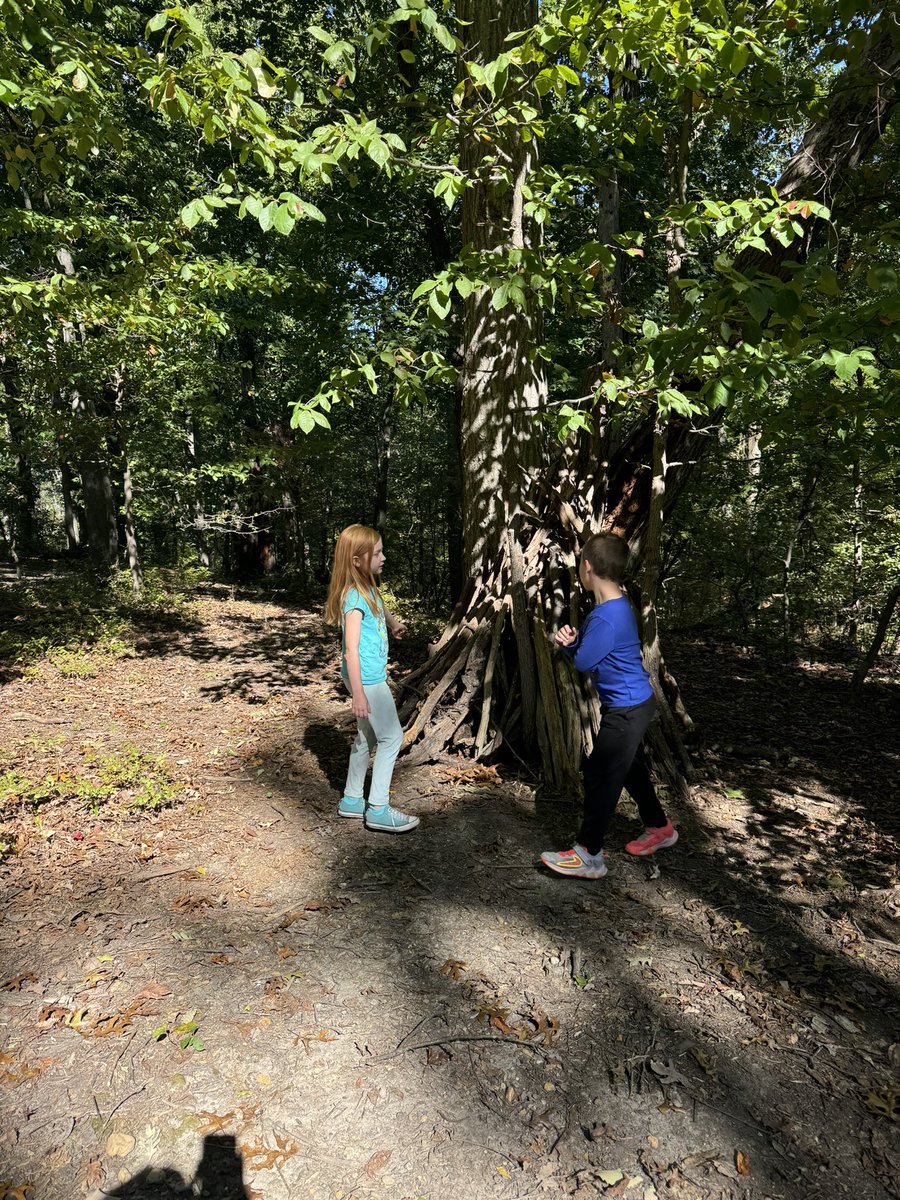 Decided to enjoy the beautiful weather and took a trip to our favorite “mountain”. We classified animals, built a teepee and used compasses to find our way! Did you know that salamanders are amphibians and also vertebrates? We were excited to use what we learned in ss and ckla!