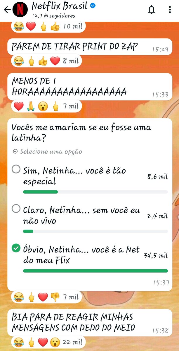 poperica's tweet photo. Aí a Dona  @NetflixBrasil  entregando geral 🤣🤣🤣🤣🤣🤣 E sobre ontem hein uahuahua https://t.co/tGeXrnPkei