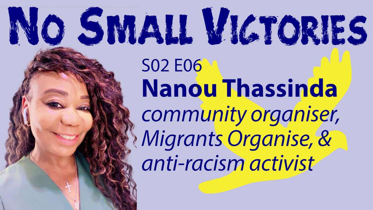 Haringey Welcome (@haringeywelcome) on Twitter photo An honour and a treat to talk with <a href="/migrantsorg/">Migrants Organise</a> 's <a href="/nanoutha/">Nanou Thassinda</a> for this month's episode of #NoSmallVictories !
We cover #housing #LegalAid #ImmigrationReporting #DRC and much more - including finding resilience, love and joy in community. Uplifting!
bit.ly/3Yu4MKE An honour and a treat to talk with <a href="/migrantsorg/">Migrants Organise</a> 's <a href="/nanoutha/">Nanou Thassinda</a> for this month's episode of #NoSmallVictories !
We cover #housing #LegalAid #ImmigrationReporting #DRC and much more - including finding resilience, love and joy in community. Uplifting!
bit.ly/3Yu4MKE