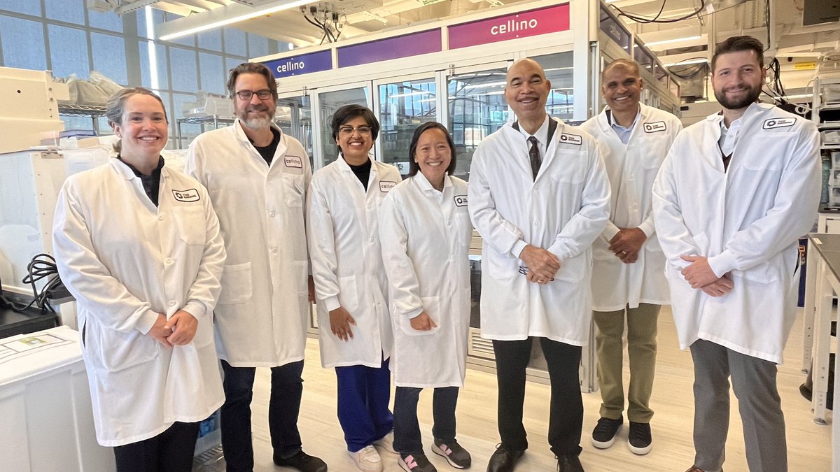 Massachusetts Life Sciences Center (@malifesciences) on Twitter photo MLSC President & CEO Kirk Taylor joined <a href="/MassEOED/">MA EOED</a> Secretary Yvonne Hao for a visit to <a href="/CellinoBio/">Cellino</a>. The growing company is a stellar example of the "magic" of Massachusetts, from finding success at <a href="/enginexyz/">The Engine</a> and leveraging the <a href="/invcatalysthub/">Investor Catalyst Hub</a> to secure $25M in <a href="/ARPA_H/">ARPA-H</a> funding. MLSC President & CEO Kirk Taylor joined <a href="/MassEOED/">MA EOED</a> Secretary Yvonne Hao for a visit to <a href="/CellinoBio/">Cellino</a>. The growing company is a stellar example of the "magic" of Massachusetts, from finding success at <a href="/enginexyz/">The Engine</a> and leveraging the <a href="/invcatalysthub/">Investor Catalyst Hub</a> to secure $25M in <a href="/ARPA_H/">ARPA-H</a> funding.