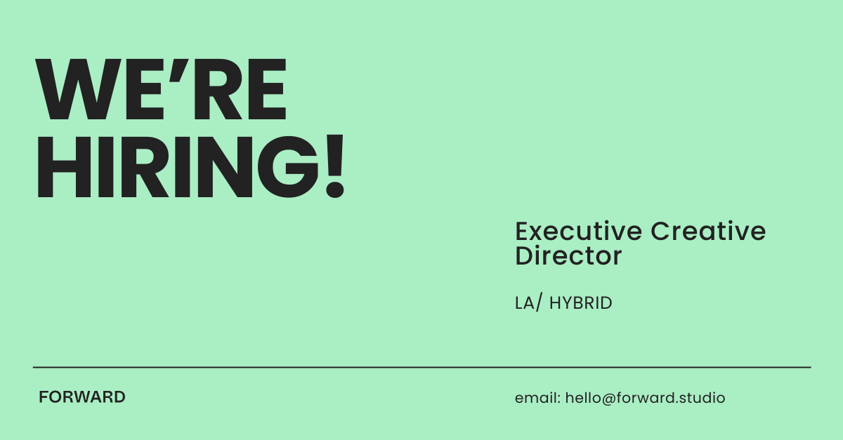 We are looking for someone ready to join a leadership team of fun, weird, and passionate people who love emerging technology and entertainment! Building is only fun when the wins are shared! Let's build things together! 

Check out the role here: 
lnkd.in/giC2pkwn