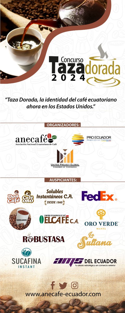Taza Dorada Arábiga 2024, gracias a nuestros co-organizadores y auspiciantes.