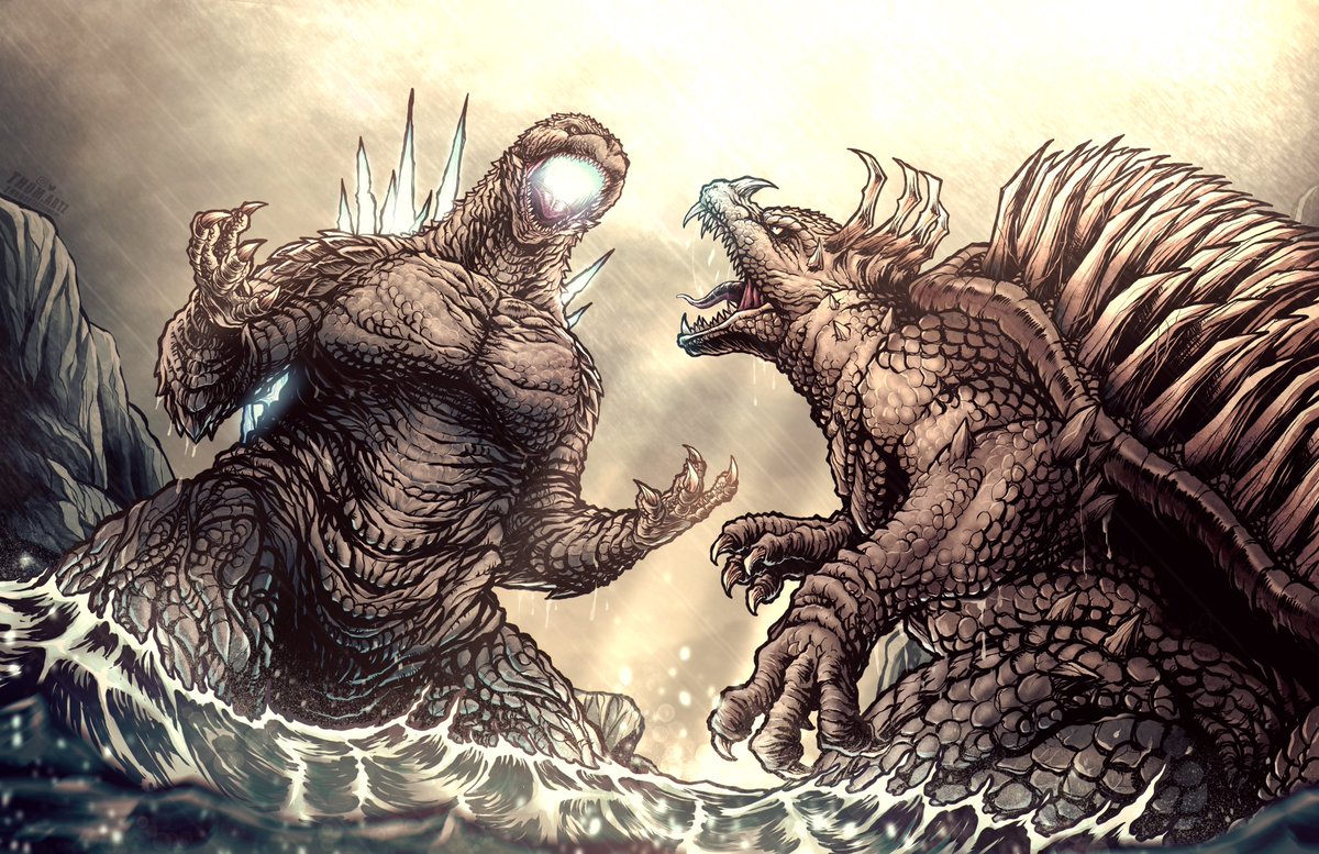 thomdotartz's tweet photo. Godzilla : Raids Again - Minus 2

Hope you guys like my Minus One Anguirus, nothing crazy except the horns and large spines. 

Enjoy! https://t.co/XUgUyS72ys