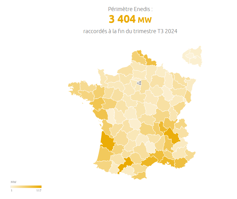 Richard_Loyen's tweet photo. Les 3 premiers départements 🇫🇷 pour le développement de l'#autoconsoPV au périmètre @enedis à fin septembre 2024 : 🥇 @HauteGaronne avec 117 MW, 🥈 @gironde avec 113 MW et 🥉 @CDIsere avec 110 MW 👏 https://t.co/II45k8Vk11