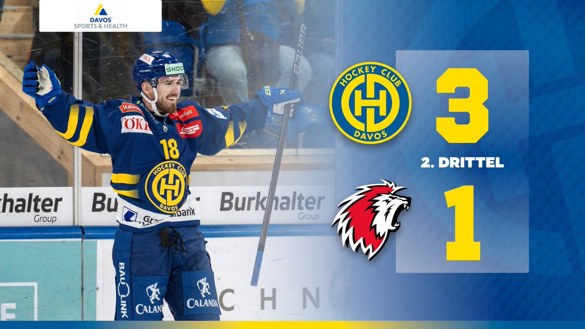 HCD_offiziell's tweet photo. ⏸️ 3:1* - 2nd 𝗽𝗲𝗿𝗶𝗼𝗱!
Was für eine Schlussphase des 2. Drittels. Zuerst trifft #18Zadina und kurz danach auch noch #93Frehner. Der HCD baut die Führung aus. Starke Reaktion nach einem hitzigen Mitteldrittel mit einigen Strafen. #Davoser https://t.co/ynpx9JZv5m