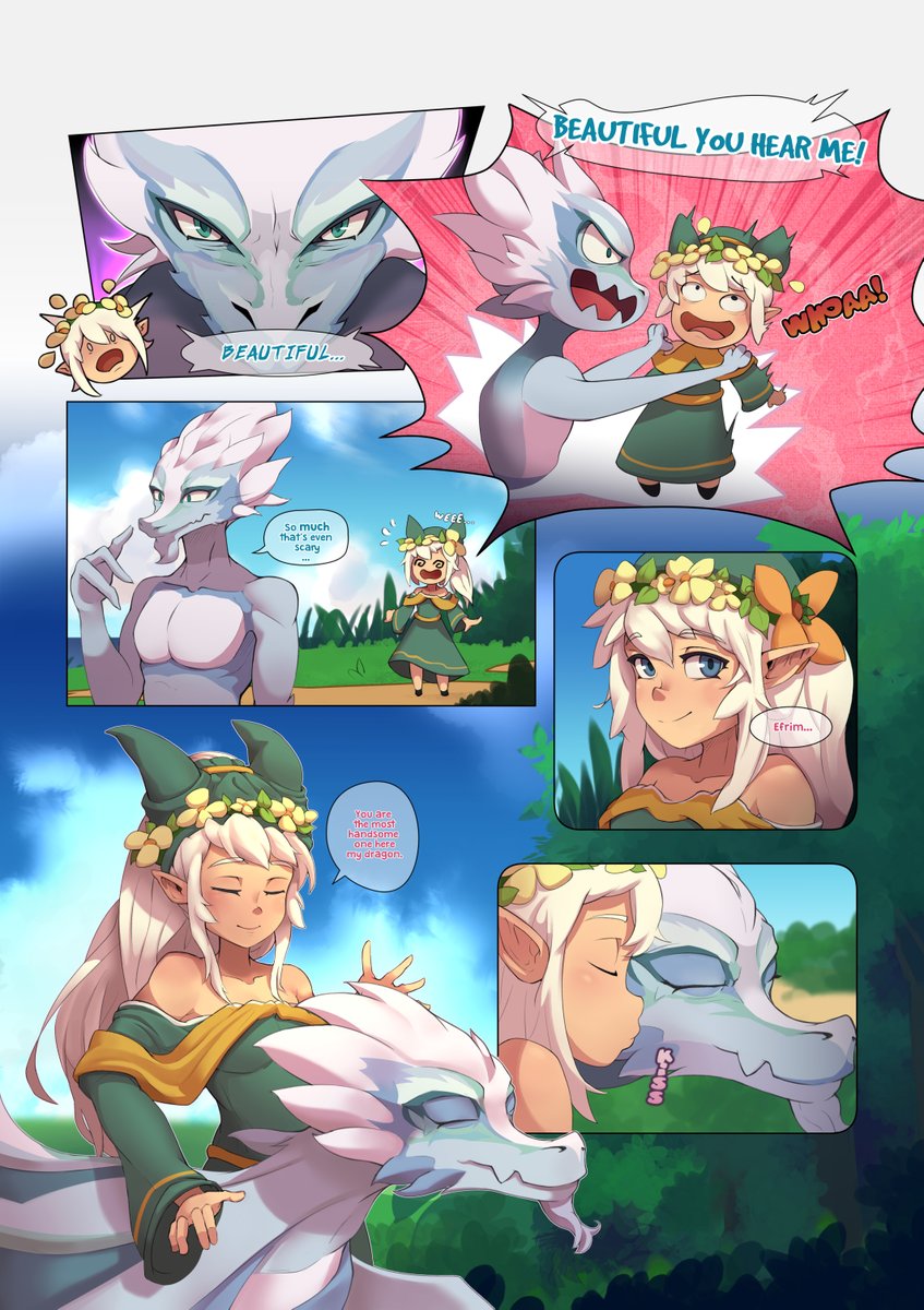 I wanted to post the two comic pages with the new design of Efrim, but still it's on the to do list. So for the moment here's the page 2 of this sweet couple. Thanks for all Chu!