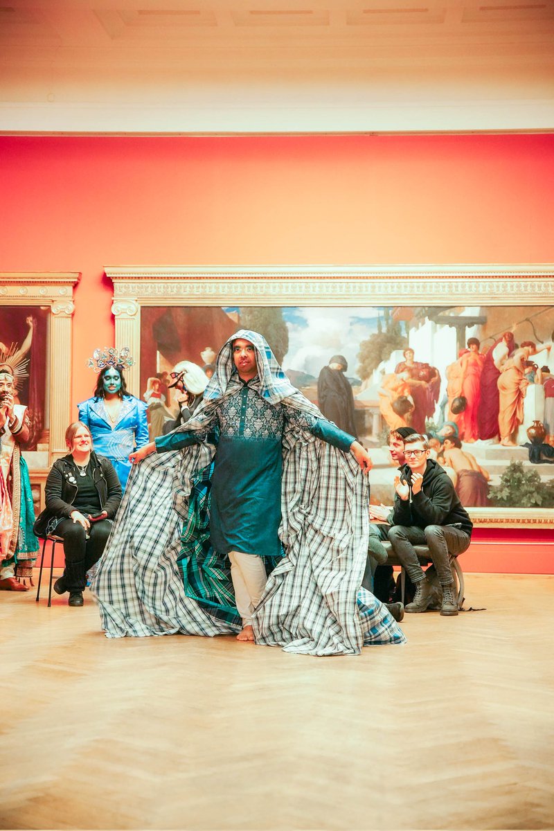 Ibtisam Ahmed (he/him) (@ibzor) on Twitter photo I was proud to showcase my heritage last night at <a href="/mcrartgallery/">Manchester Art Gallery</a> during an event that focused on #Queer #Brown #Couture. I wore a kurta from #Bangladesh and a cape I sewed myself using lungi fabrics as a reference to my love of #Superhero #Costume. I was proud to showcase my heritage last night at <a href="/mcrartgallery/">Manchester Art Gallery</a> during an event that focused on #Queer #Brown #Couture. I wore a kurta from #Bangladesh and a cape I sewed myself using lungi fabrics as a reference to my love of #Superhero #Costume.