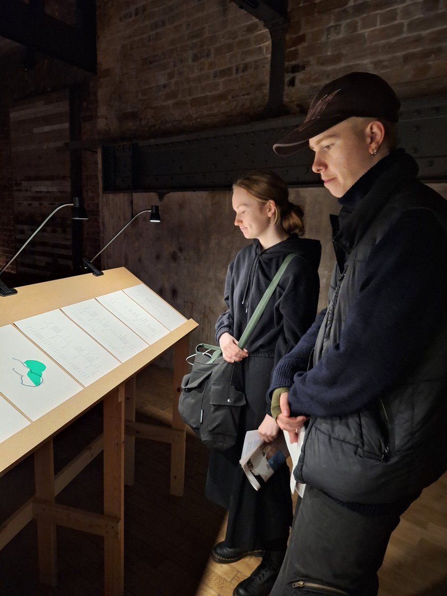 WlcArtDept's tweet photo. Great preview of Holly Davey's exhibition 'The Unforgetting'; celebrating each of the female artists who have shown at @fruitmarket over the past 50 years.

Delighted to see @WestLoCollege art students Katie &amp; Matas there. 

Lovely to bump into Andy @travgallery &amp; partner Lesley https://t.co/7RjAW39HQ6