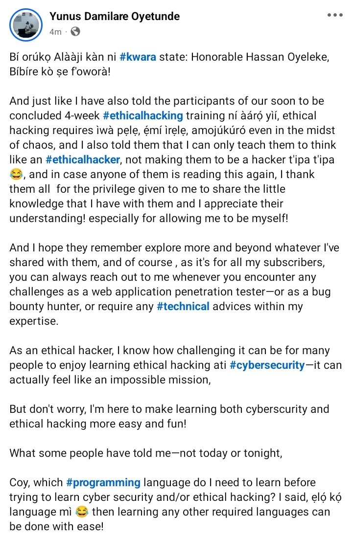 CoyEmerald1's tweet photo. And to whoever this may concern, expect my mail before Sunday's evening; I'll get in touch!
With love and security,
@CoyEmerald1
#CyberSecurity #EthicalHacking #ThingsWeDoForLove #ThingsWeDoForMoney #ThingsWeDoForFun #Week3Done β
https://t.co/BbunqyN9Kx