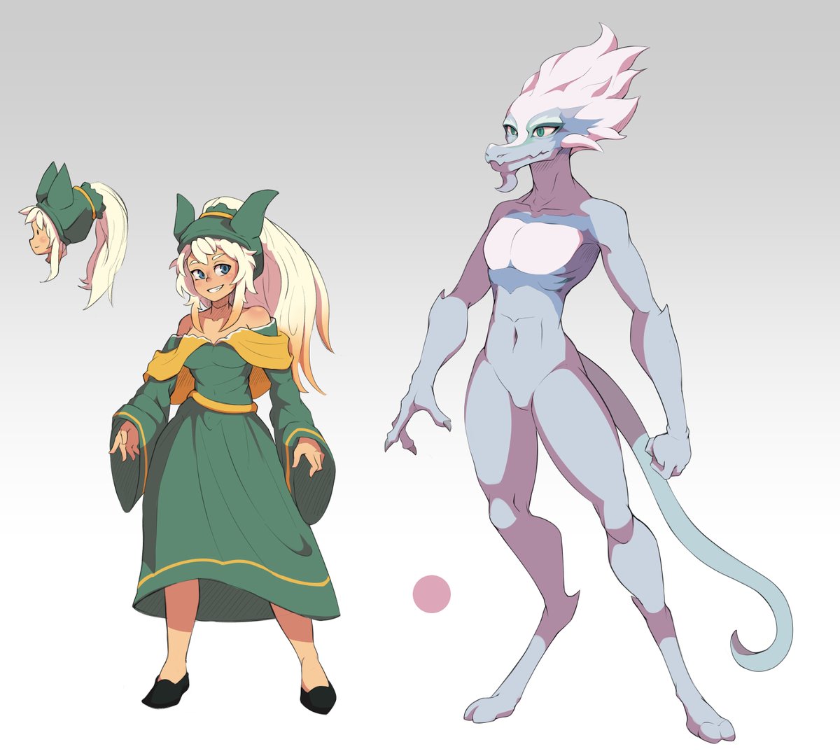 Lol forgoth to tag <a href="/ChuChuS3npai/">MwahChuu 🔞</a> 😅But here's a self color ref sheet I made of the fellas. That circle in the middle it's for the multiply layer.