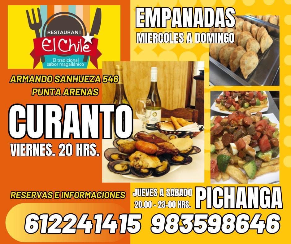 ChileRestaurant's tweet photo. El Chile Restaurant   

Armando Sanhueza 546, Punta Arenas 

El tradicional sabor magallánico  
Los esperamos !!

#Patagonia #puq https://t.co/rsSIRiW30v