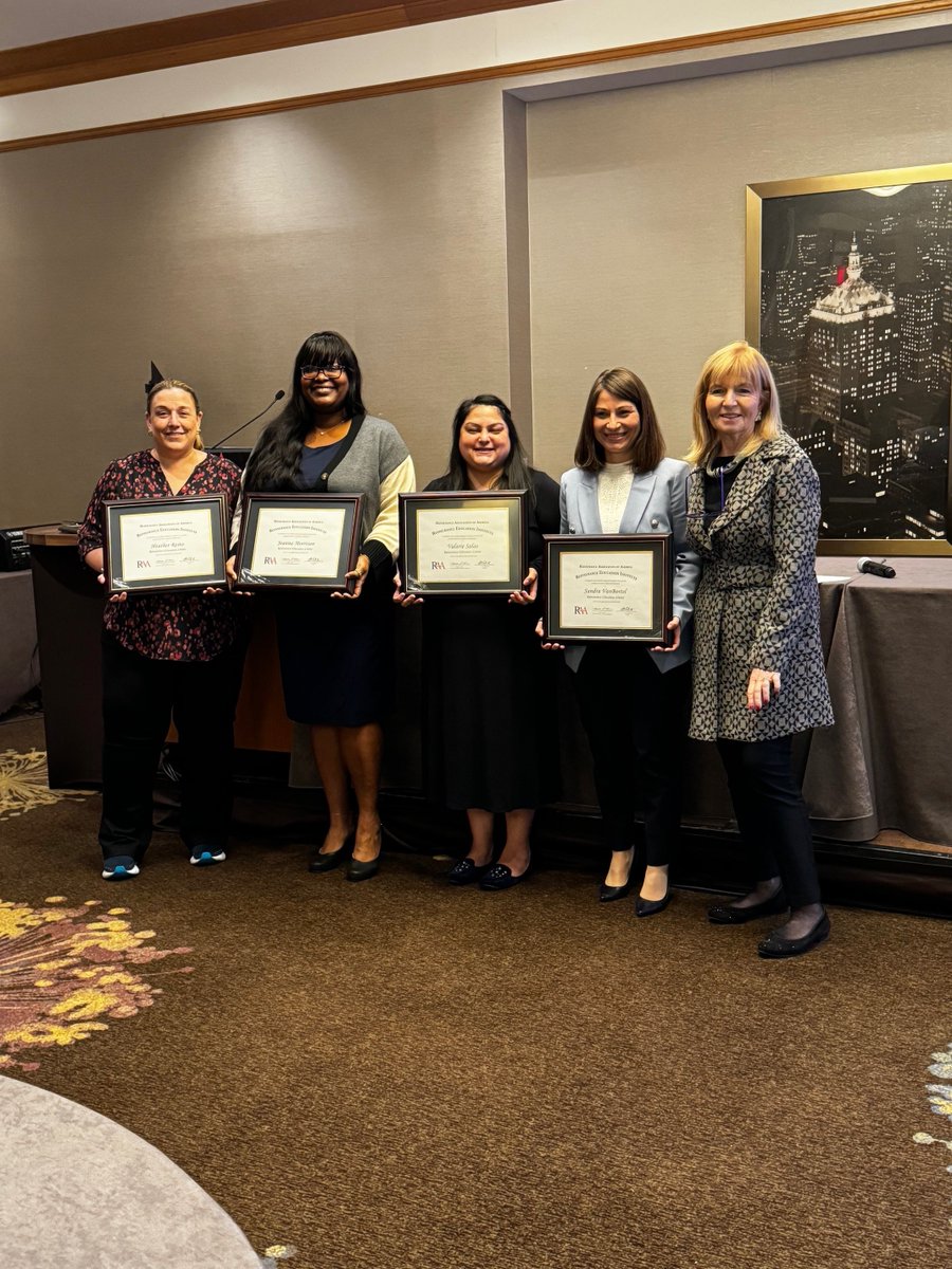 Congratulations to our #ReClaims2024 attendees who earned their Re Scholar certificates last week! Pictured: Heather Resto (Allied World Assurance Company), Joanna Morrison (Greenlight Capital Re), Valarie Salas (OdysseyRe), Sonya VanBortel (Safety National) &amp; Marsha Cohen.